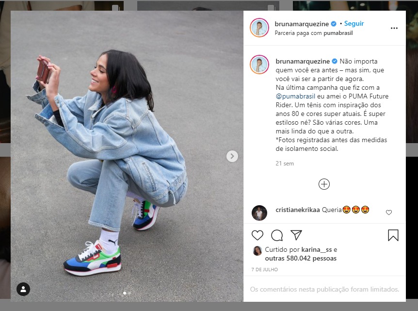Exemplo de campanha patrocinada no Instagram Exemplo de campanha patrocinada no Instagram
