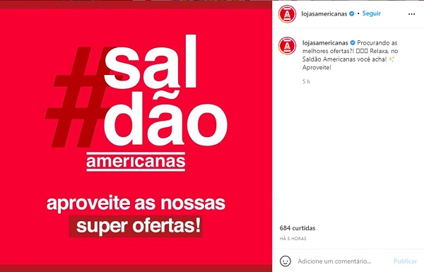 Urgência e o gatilho mental da Americanas