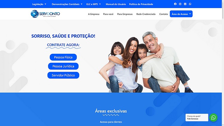Portal criado pela Agência IMMA para a Servdonto WordPress, Wix e Shopify: Como escolher a melhor plataforma de SEO para clínicas